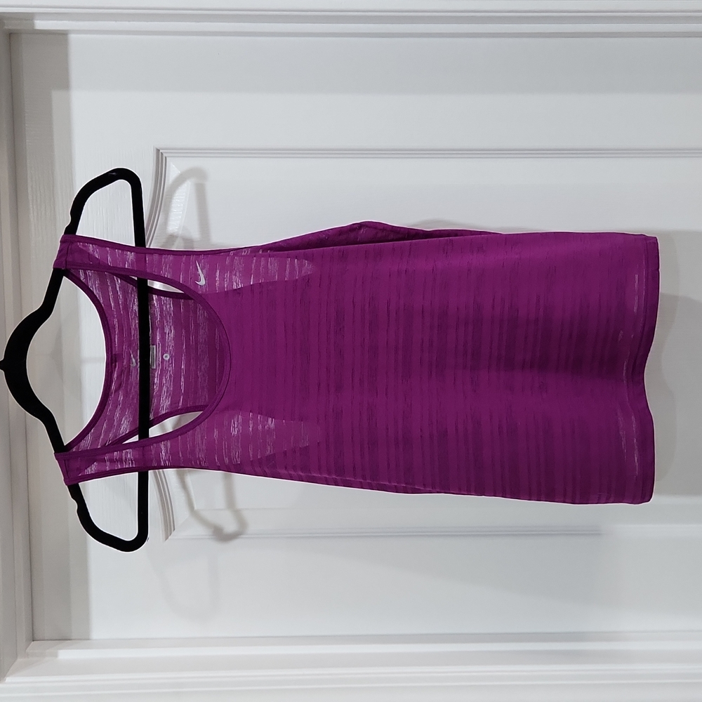 Nike dri-fit tank, purple, small